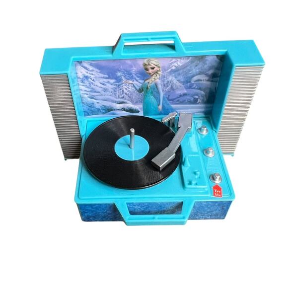 Frozen & Alvin and The Chipmunks 2 Record Player Ornaments 2012 Plays Music - Picture 5 of 7